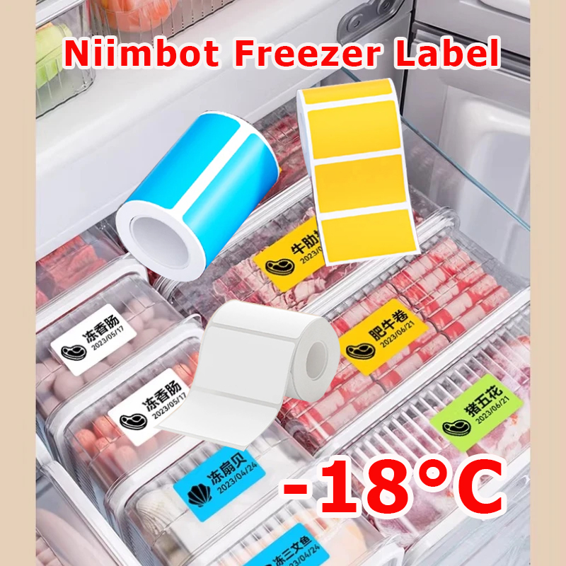 Food Storage Labels - NIIMBOT B1/B21/B31/B203/B3S Dondurucu Etiket Kağıdı -18