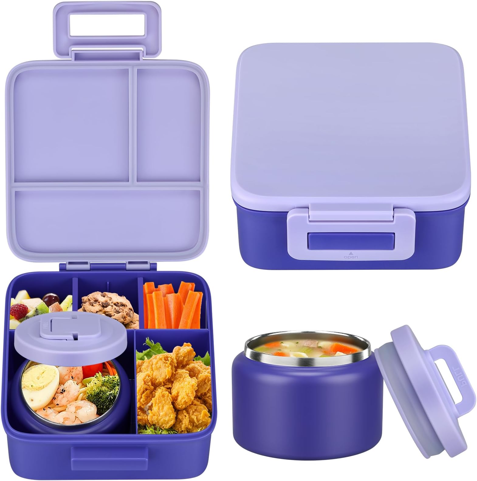 Food Storage Oven Safe - Çocuklar için 1 Set Bento Öğle
