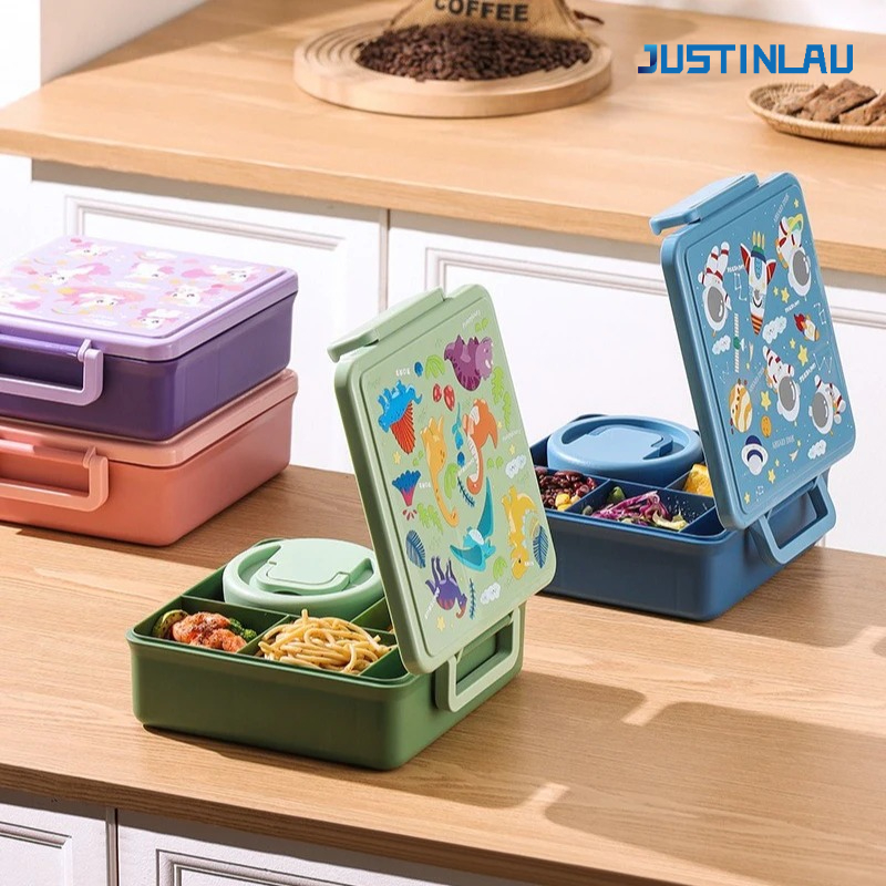 Food Storage Oven Safe - Öğle Yemeği Kutusu Karikatür Meyve Salatası