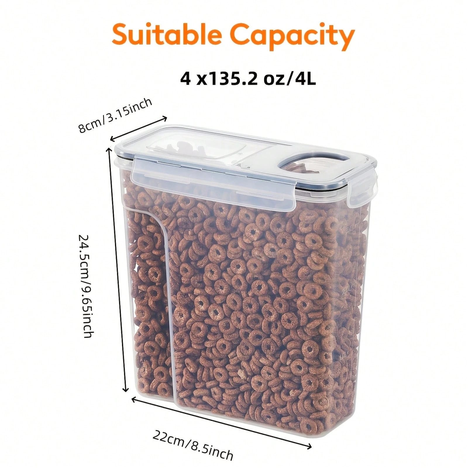 Food Storage Labels - Hava Geçirmez Kapaklı Gıda Saklama Kapları,