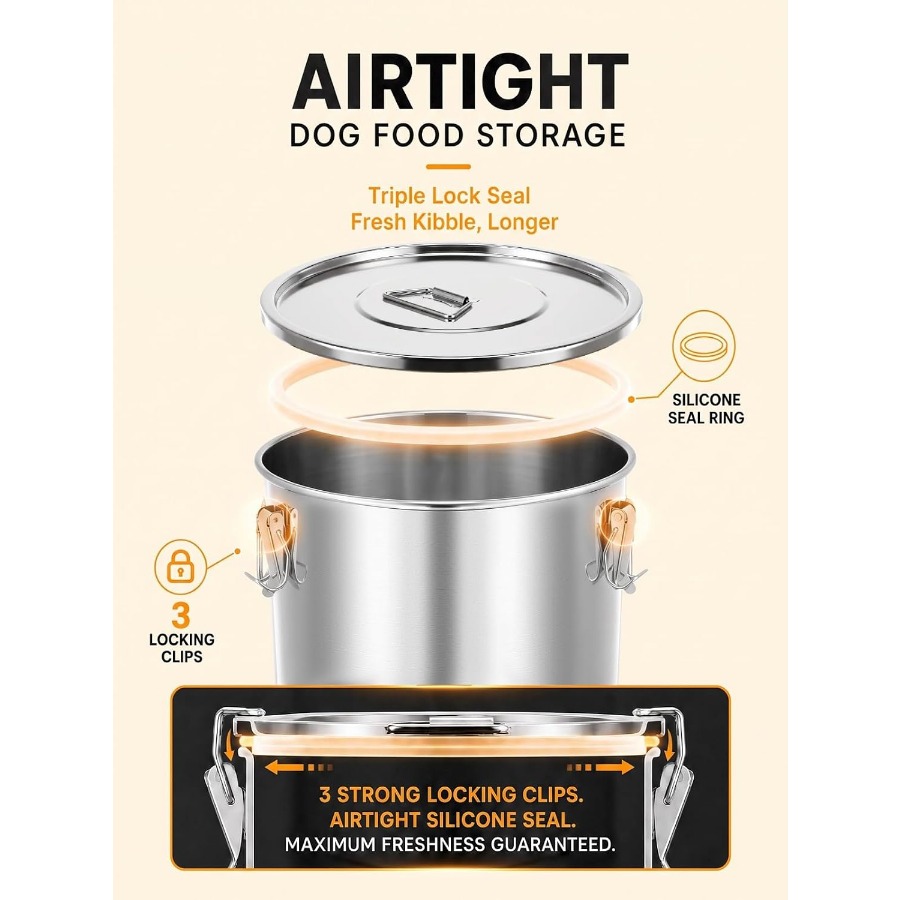 35LBS Hava Geçirmez Paslanmaz  - Food Storage Containers incelemesi ve fiyatı