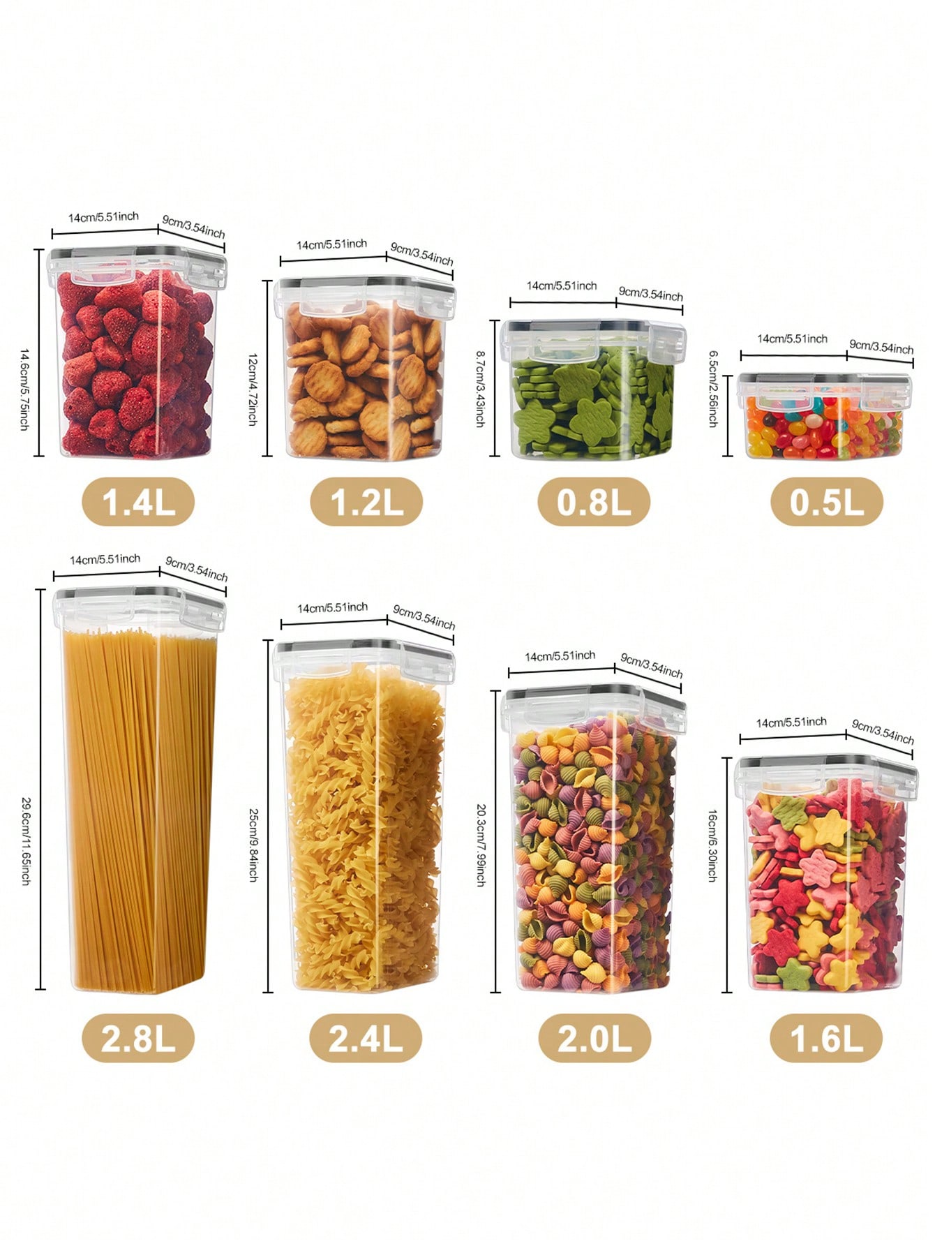 48 adet, kapaklı, hava geçirme - Food Storage Labels incelemesi ve fiyatı