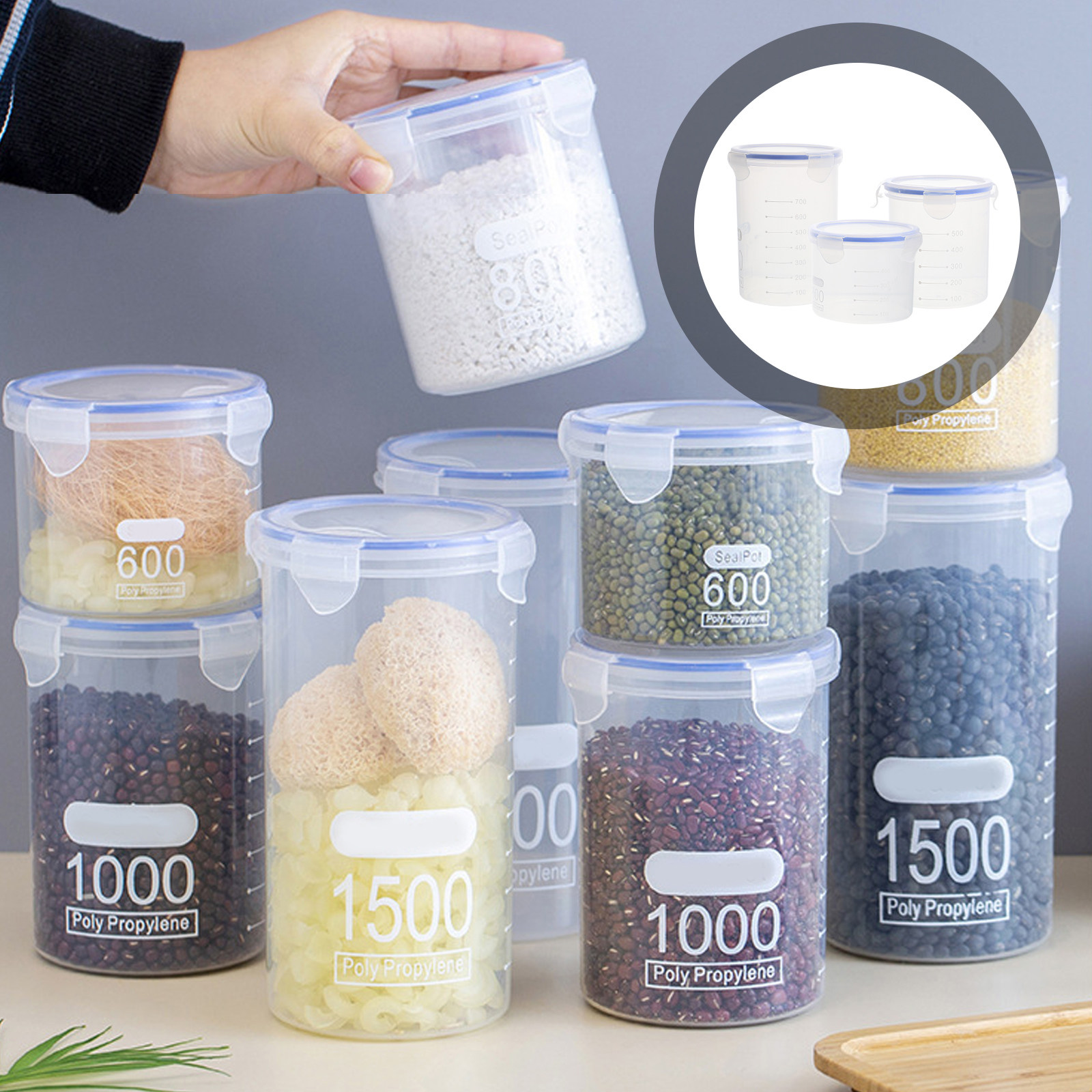 6 Adet Hava Geçirmez Kapaklı S - Food Storage Containers incelemesi ve fiyatı