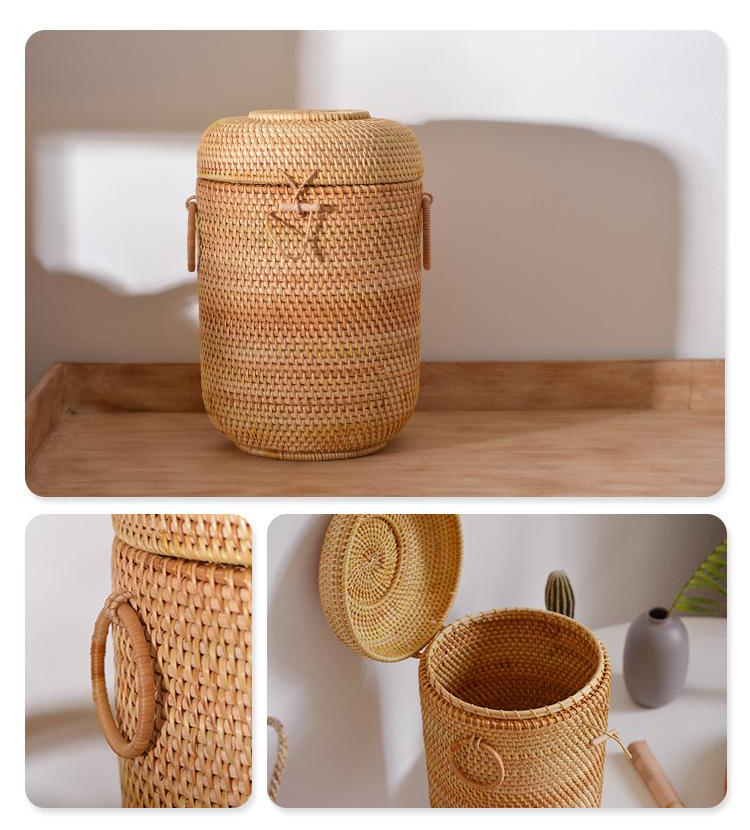 Handwoven Rattan çay saklama k - Food Storage With Dividers incelemesi ve fiyatı