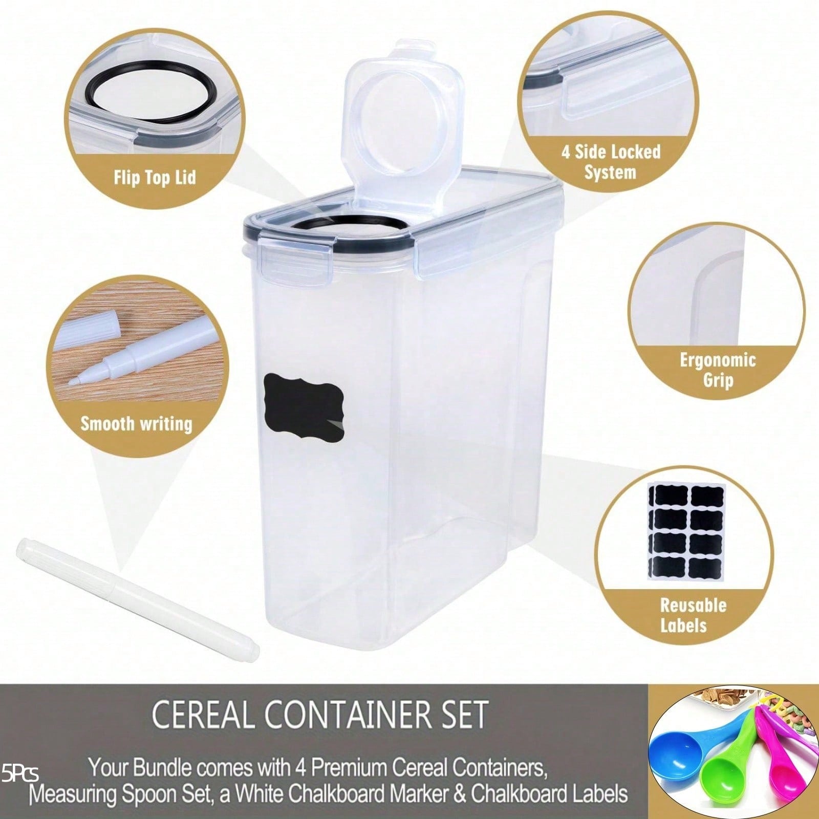 4'lü Paket, Hava Geçirmez Tahı - Food Storage Meals incelemesi ve fiyatı