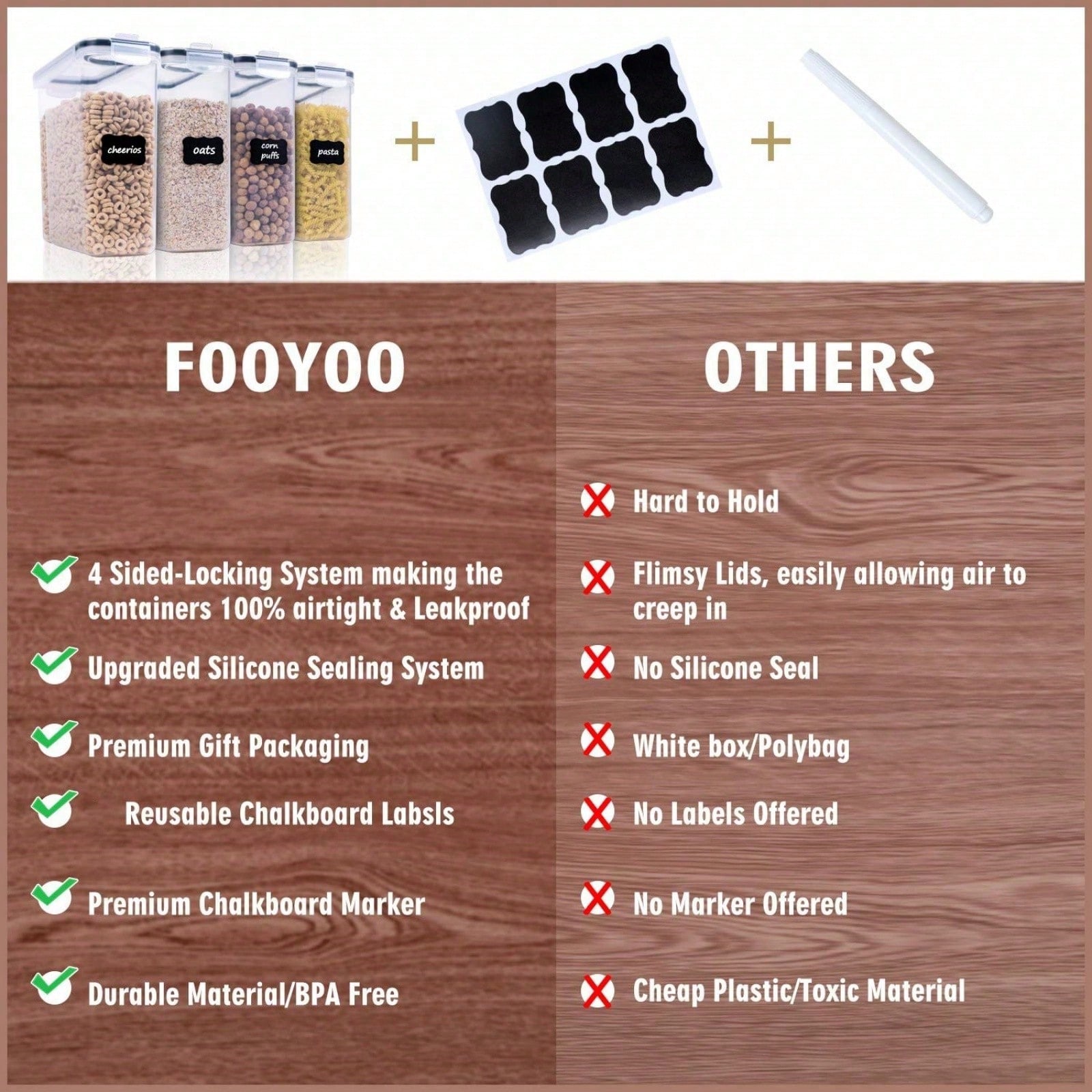 4'lü Paket, Hava Geçirmez Tahı - Food Storage Meals incelemesi ve fiyatı