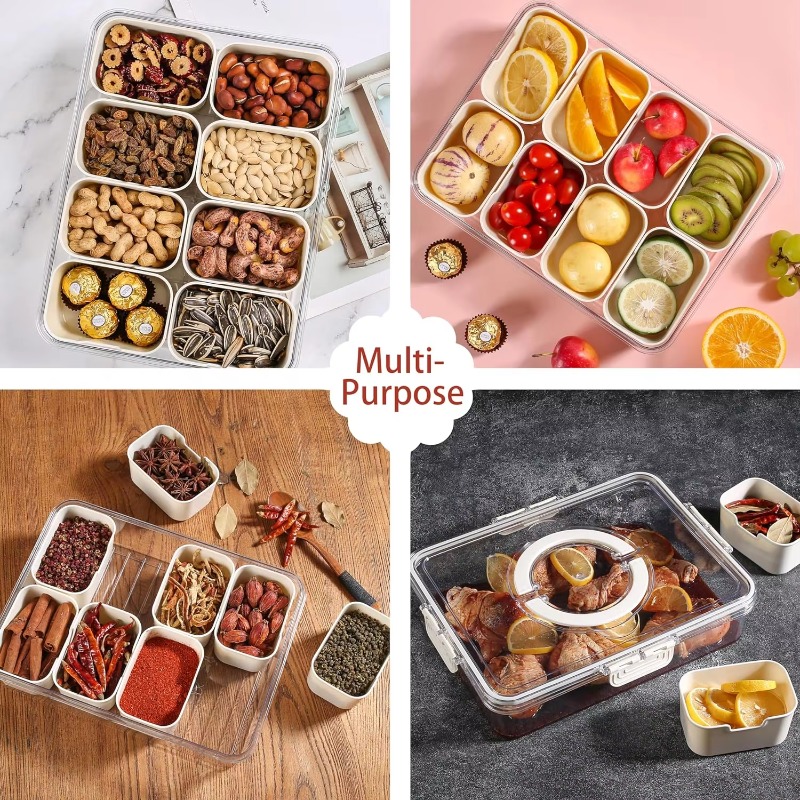 Mutfak için Plastik PET 8 Bölm - Food Storage With Dividers incelemesi ve fiyatı